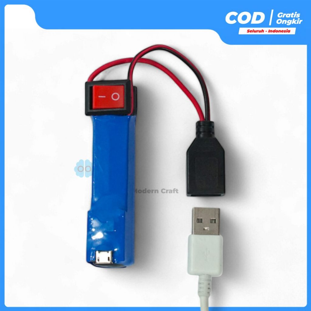 Baterai Layang-Layangan Batre Cas Usb Powerbank Lampu Kembang Api Firework-Modern_Craft