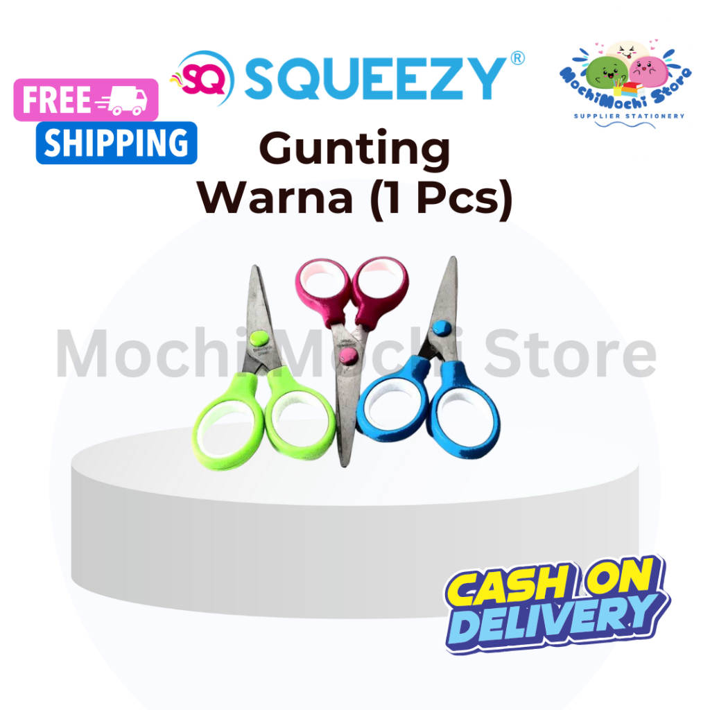 

PER 1 PCS Gunting Warna SC-SQ01 | Gunting Stainless Steel | Scissors Stainless Steel | Gunting Kecil Warna | Gunting Bahan Baja Anti Karat