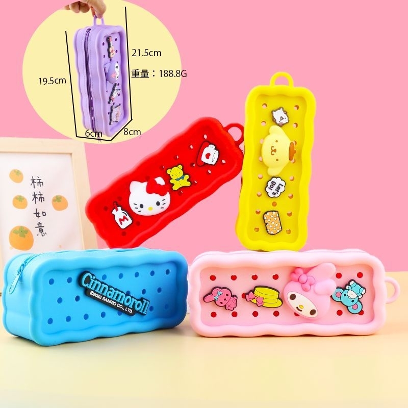 

Kotak Pensil, Tempat Pensil, Pensil Case Sleting Bahan Silikon Sanrio