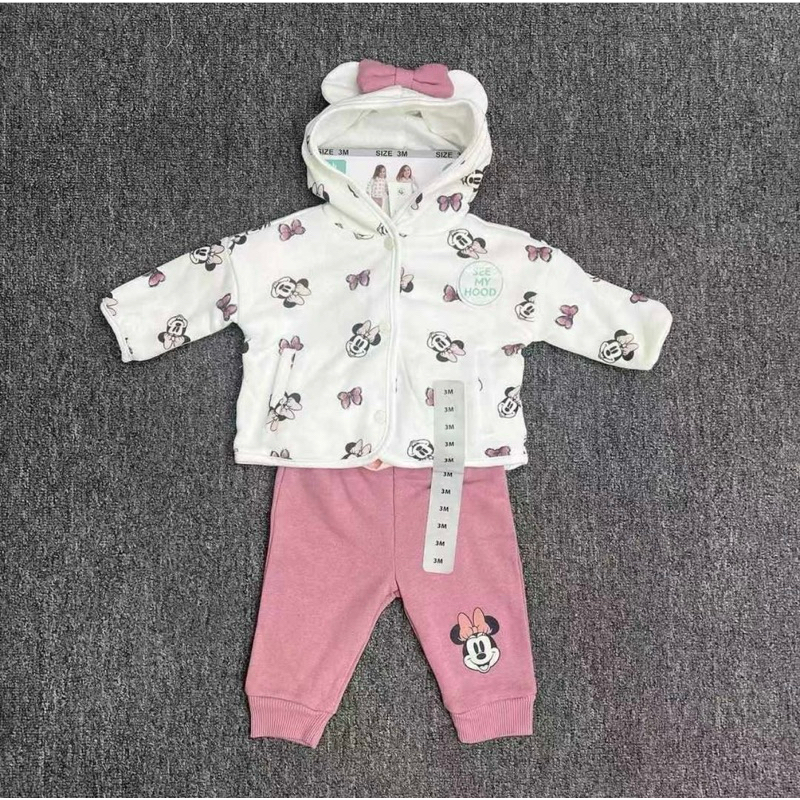 3in1 Setelan Jumper + Jacket Hoodie Anak Perempuan 3in1 Minie Mouse Disney Good Quality