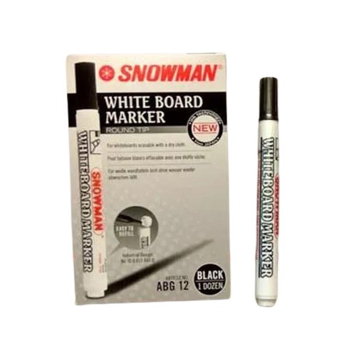 

Spidol Snowman Boardmarker ABG-12 Hitam Per Pcs