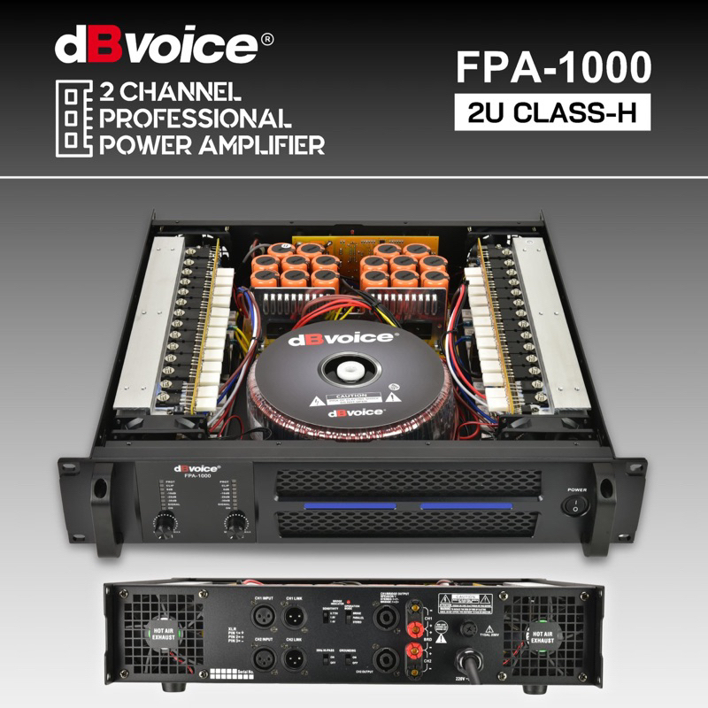 Power dbvoice FPA 1000 Original Product Amplifier dbvoice FPA-1000 Class H