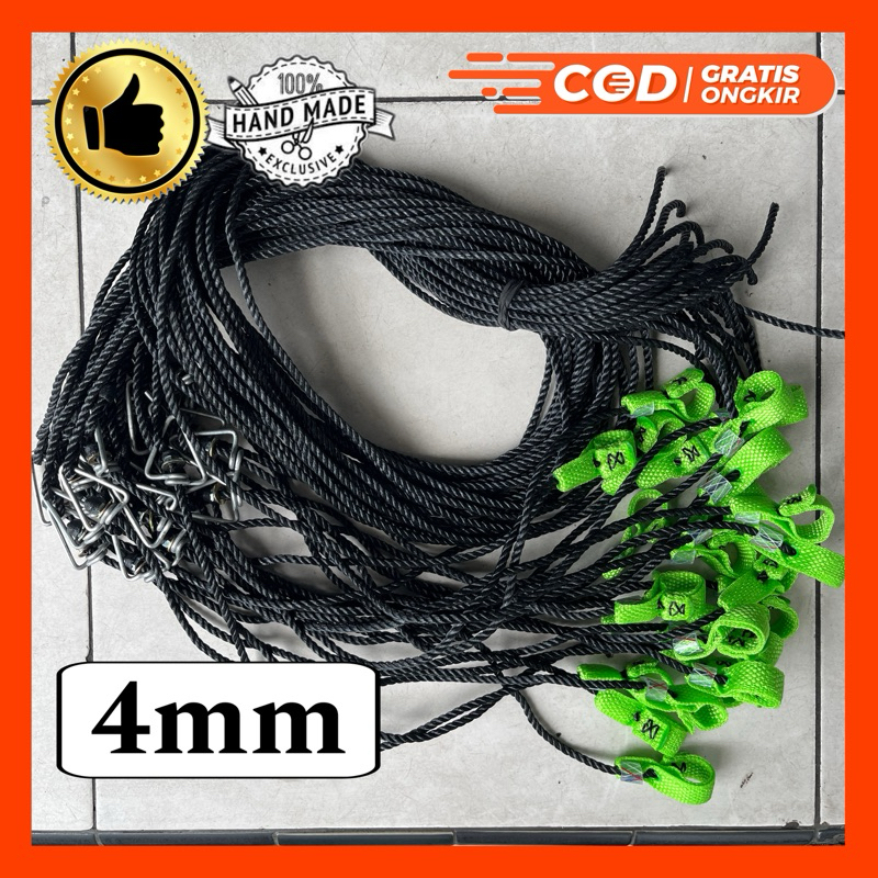 Tali Ayam (4mm) Warna Hitam Tali Ayam Filipin Philipin Tali Jago