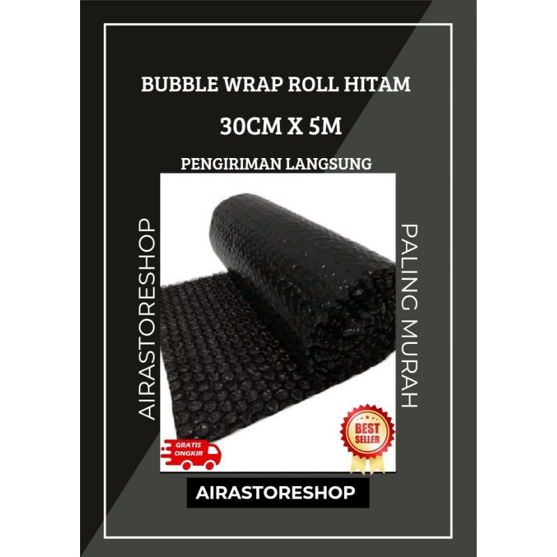 

BUBBLE WRAP ECERAN/ METERAN 30CMx5M Murah, Tebal , Ekonomis PALING MURAH