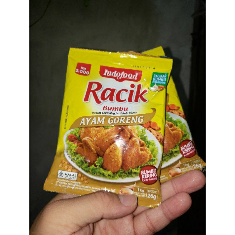 

Indofood ayam goreng bumbu racik 26gr 26 gr Fried Chicken