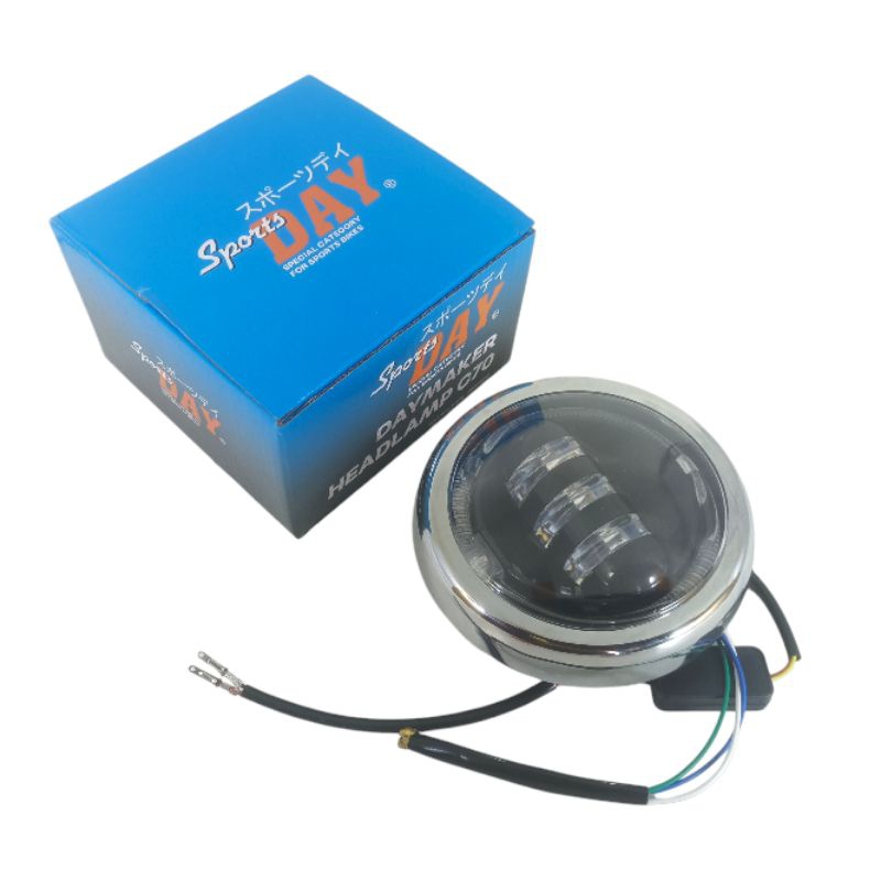 Lampu Daymeker Honda C70 Original Sports Day Sudah set ring headlamp depan ori motor