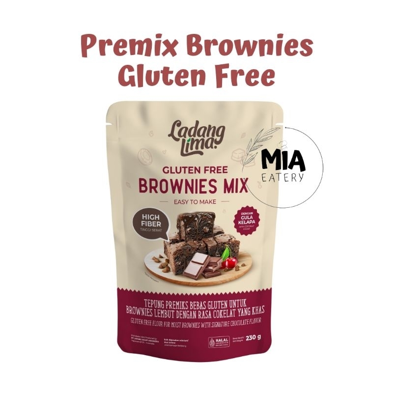

Tepung Brownies Ladang Lima 230g - Tepung Premix Instan Gluten Free