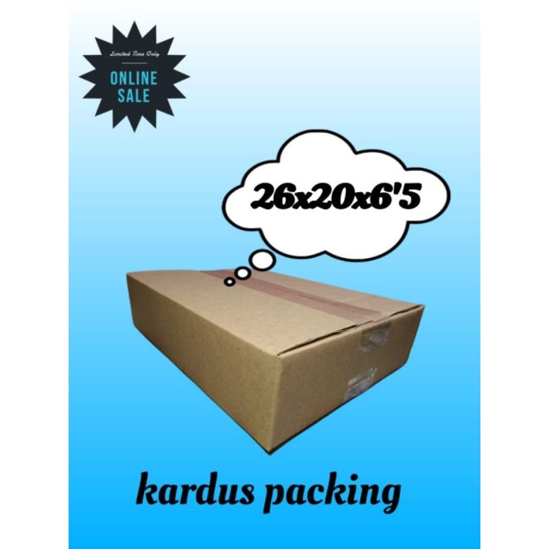 

kardus packing 26x20x6,5 kardus kecil kardus polos