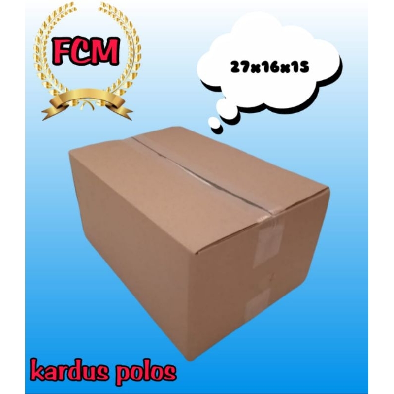 

kardus sedang UK 27x16x15 kardus polos kardus packing