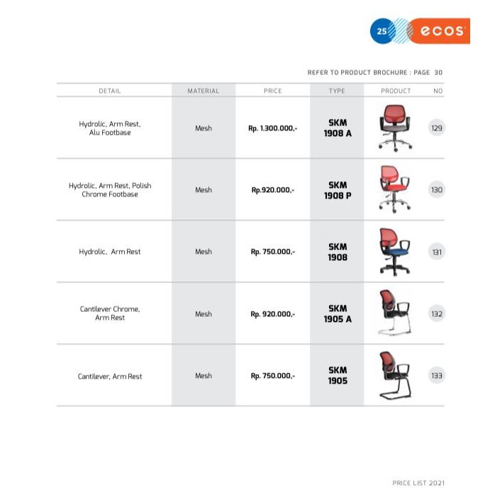 Kursi Kantor Chairman Ecos SKM 1908 A SKM 1908 Р SKM 1908 SKM 1905 A SKM 1905