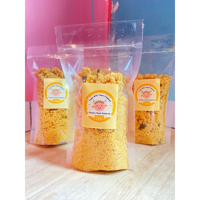 

Kremes Ayam Kampung Original 100% Ayam Asli Non MSG Non Pengawet