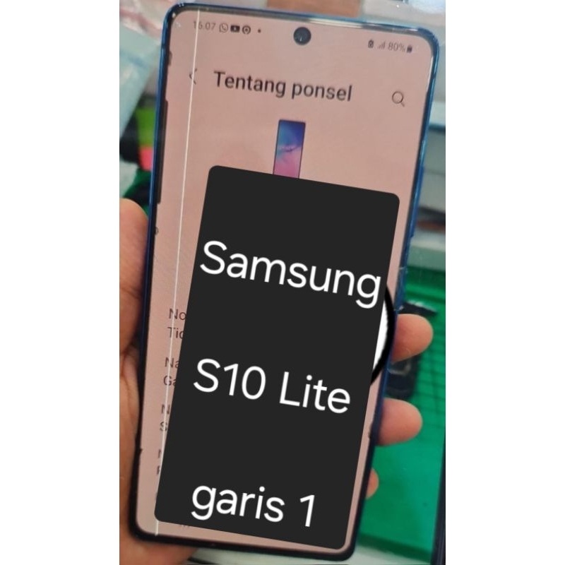 Lcd + frame Samsung S10 lite Original copotan minus