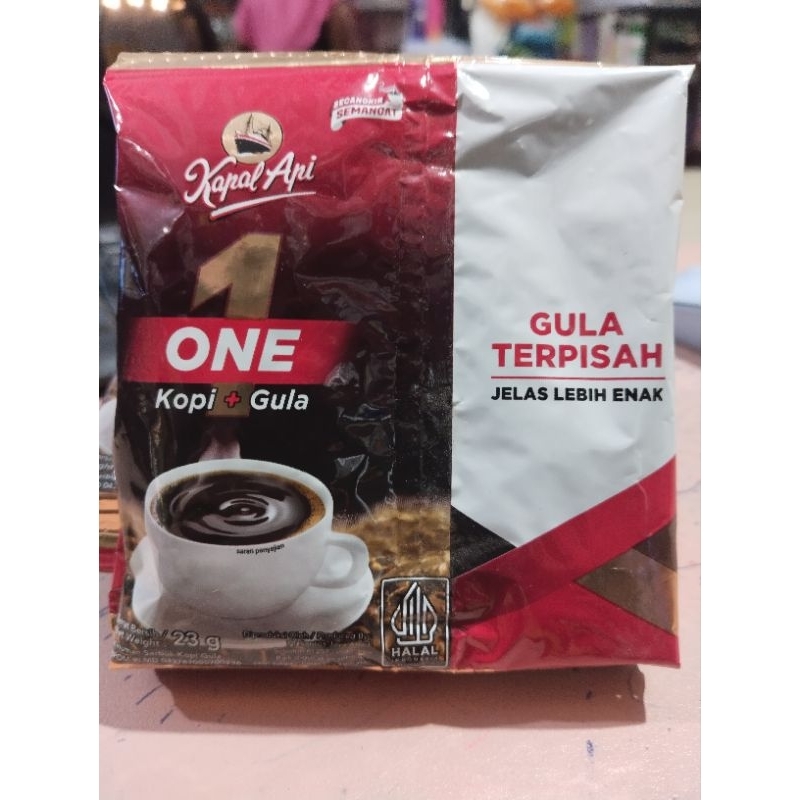 

Kapak api one 1 renceng isi 10 sachet @23 gr