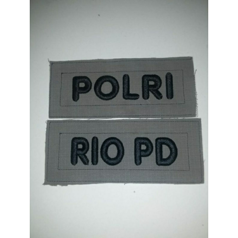 bordir nama pdl polri timbul/3d