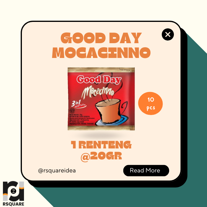 

Good Day Moccacino 1 renteng 10 Sachet @20gr