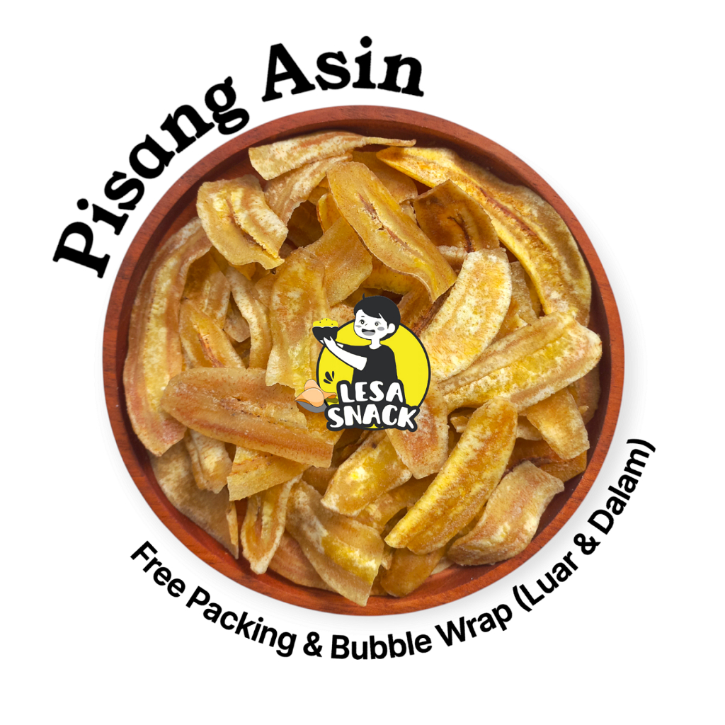 

[LESA SNACK] Keripik Pisang Asin Original Snack Jajan Camilan Cemilan Kiloan Grosir Termurah