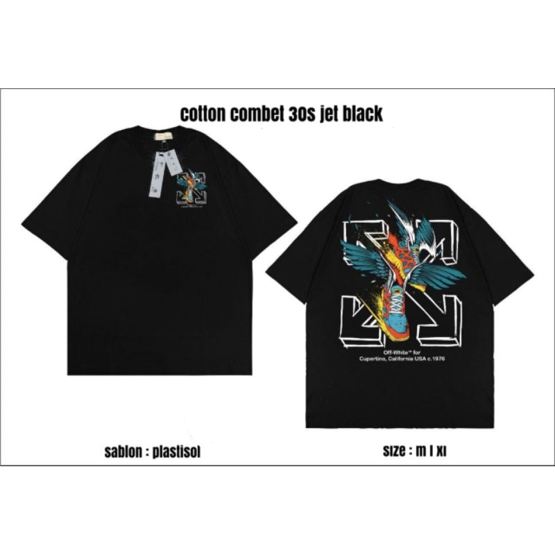 t-shirt branded best off white X premium full tag washing