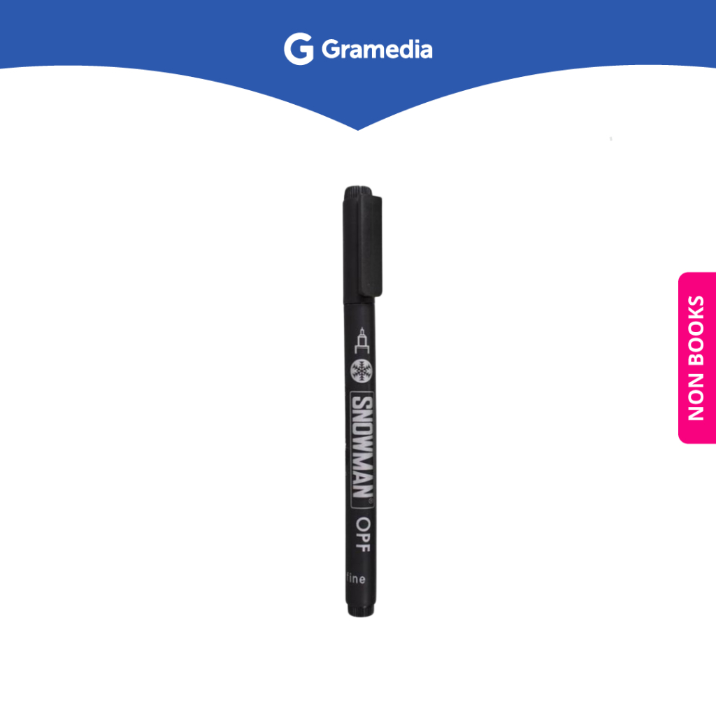 

Gramedia Depok - SNOWMAN OHP PERMANENT OPF-1 BLK/PC Spidol Permanen