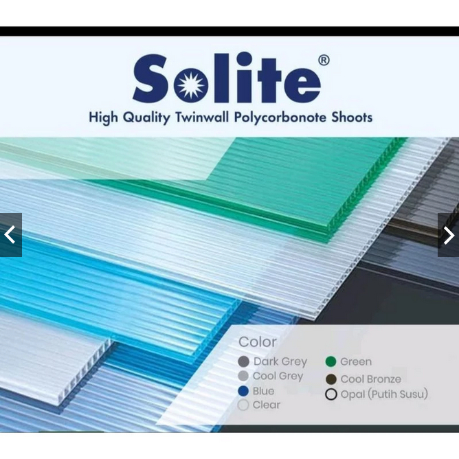 Atap Polycarbonate Solite 4mm