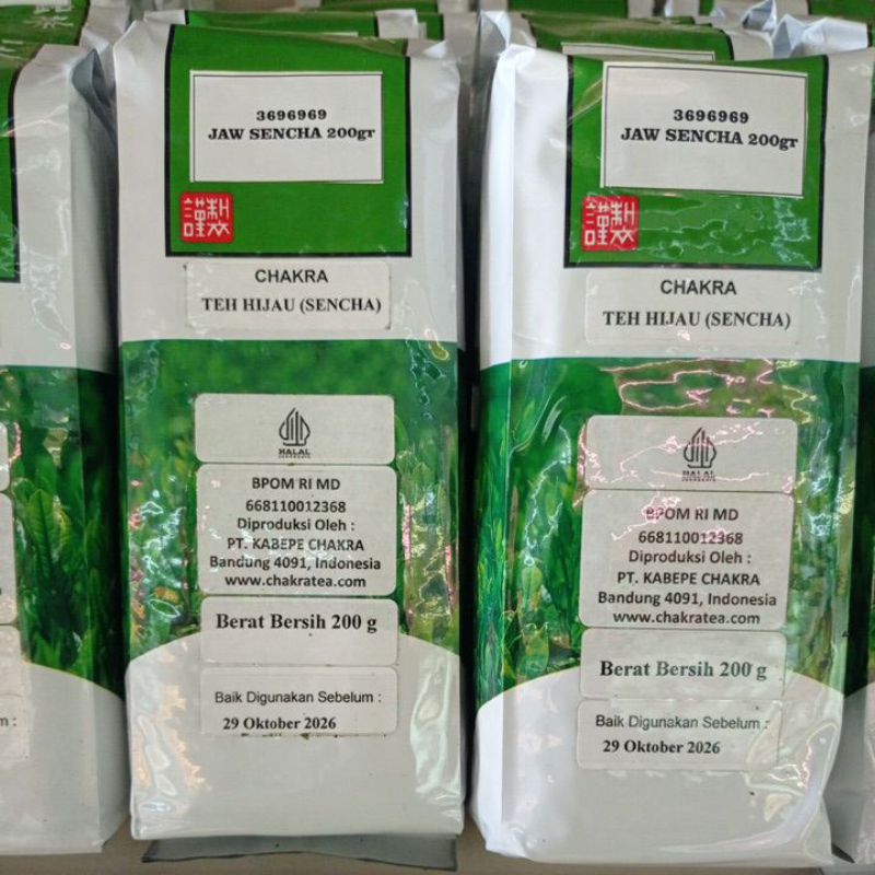 

Chakra jaw sencha teh hijau 200gr