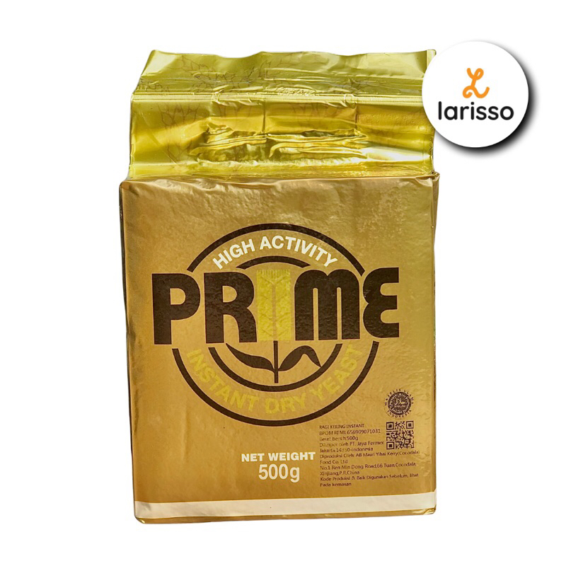 

Ragi Instan Prime 500gr - High Activity Instant Dry Yeast - Ragi Instan Kering Pengembang Roti