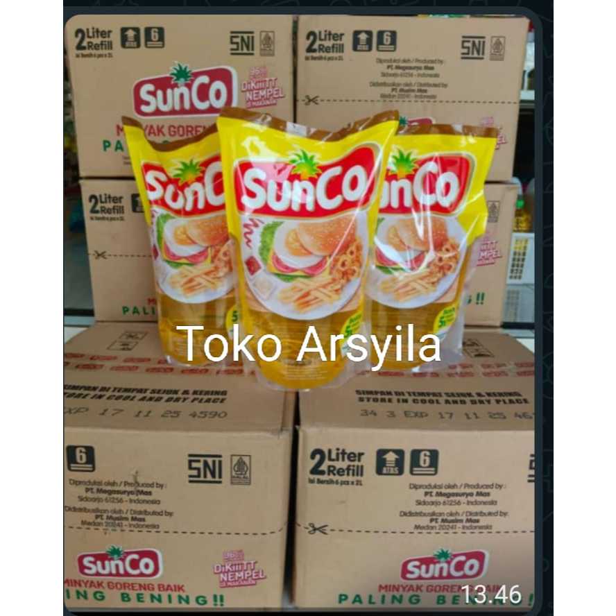 

(ARSYILA) MINYAK SUNCO 2 LITER SATU KARTON