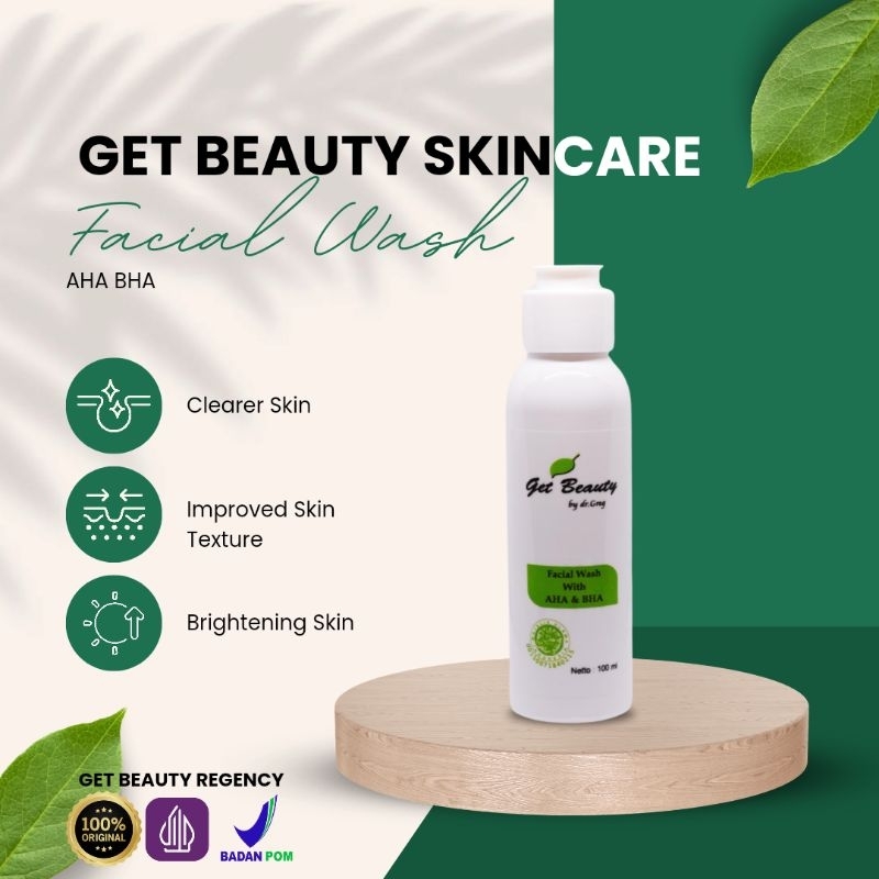 FACIAL WASH AHA BHA GET BEAUTY