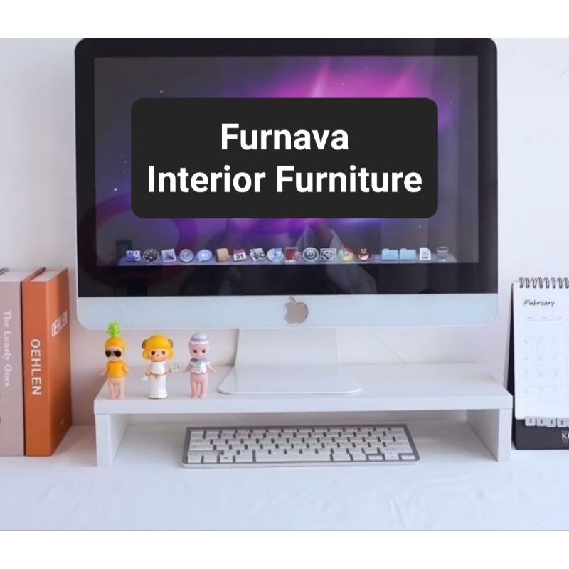 STAND MONITOR MEJA MONITOR  dan LAPTOP Monitor Desk Minimalis PREMIUM