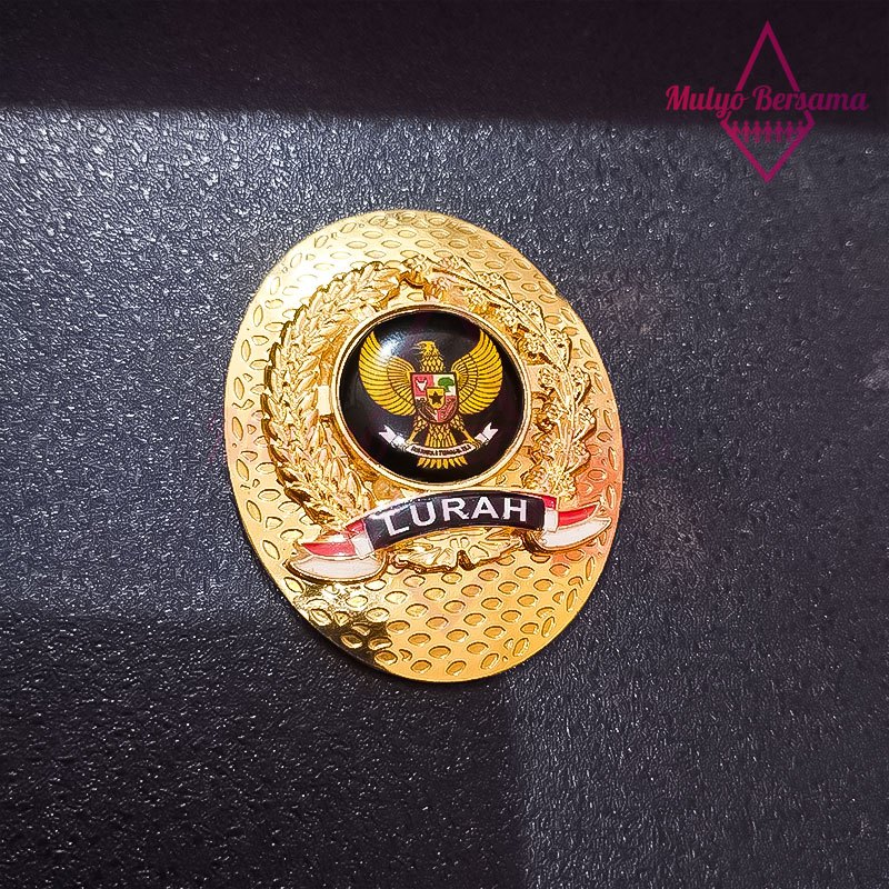 Lencana Pin Lurah Garuda Pin Lurah Model Oval - Mulyo Bersama