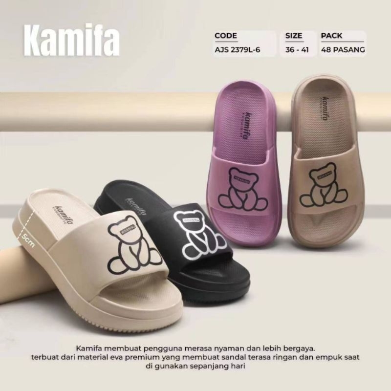 SENDAL JELLY SHOES SLOP | SANDAL BEAR SLOP WANITA
