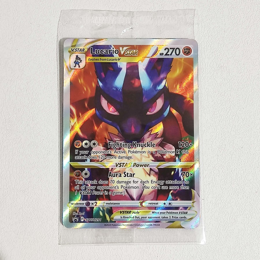 Lucario VSTAR (Sealed) SWSH291 - Crown Zenith Promo Pokemon Card English TCG