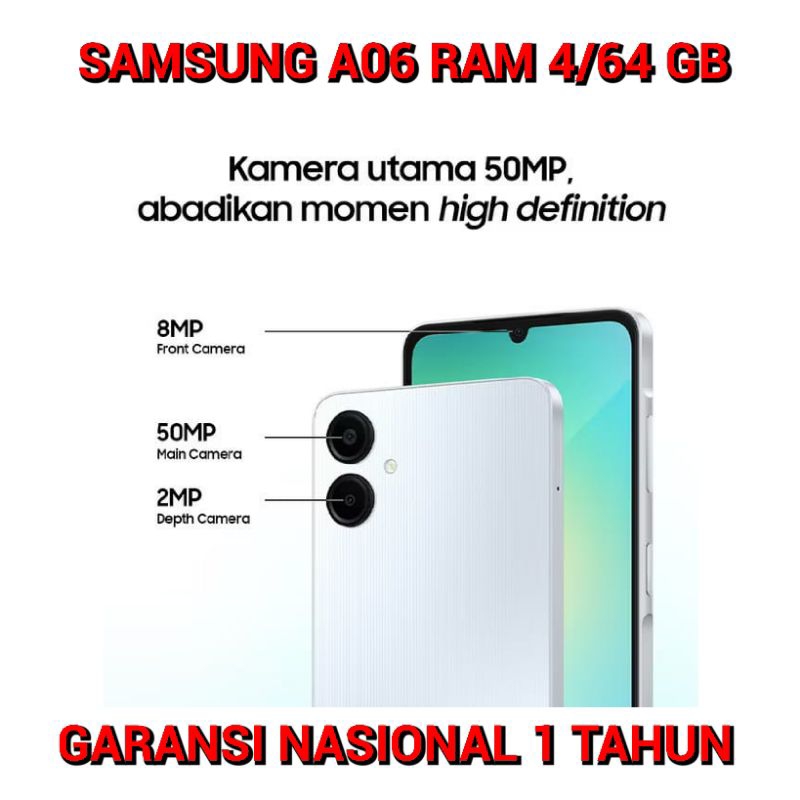 hp samsung a06 ram 4/64 gb paling murah