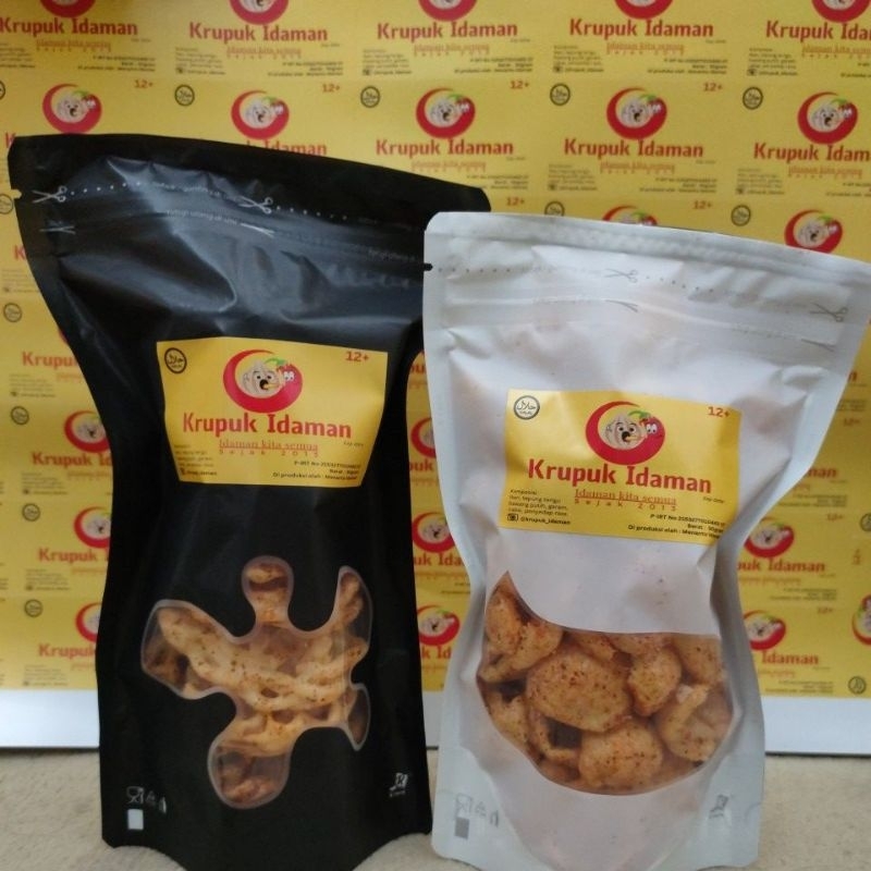 

krupuk idaman, rasa pedas gurih asin 50gram