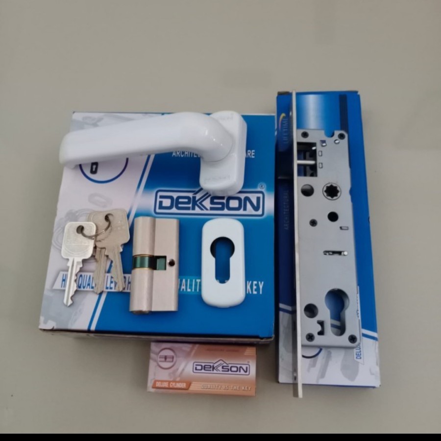 Handle pintu aluminium dekson lhr 0816 + Kunci set