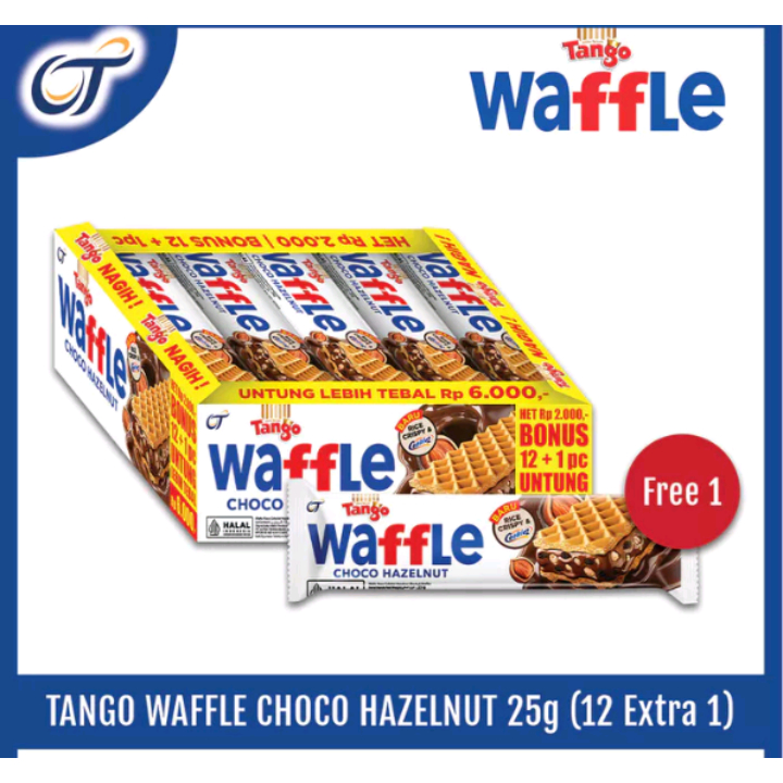 

tango waffle choco hazelnut 12 pcs x 25gr