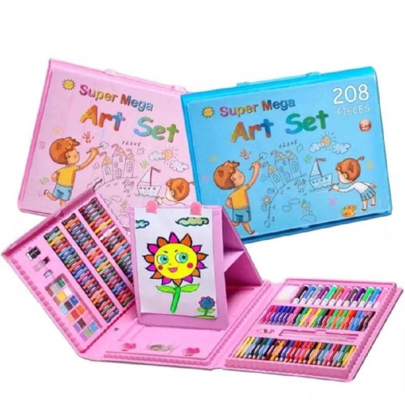 

Crayon Art Set 208pcs||Crayon Jumbo||Perlengkapan Menggambarkan Anak