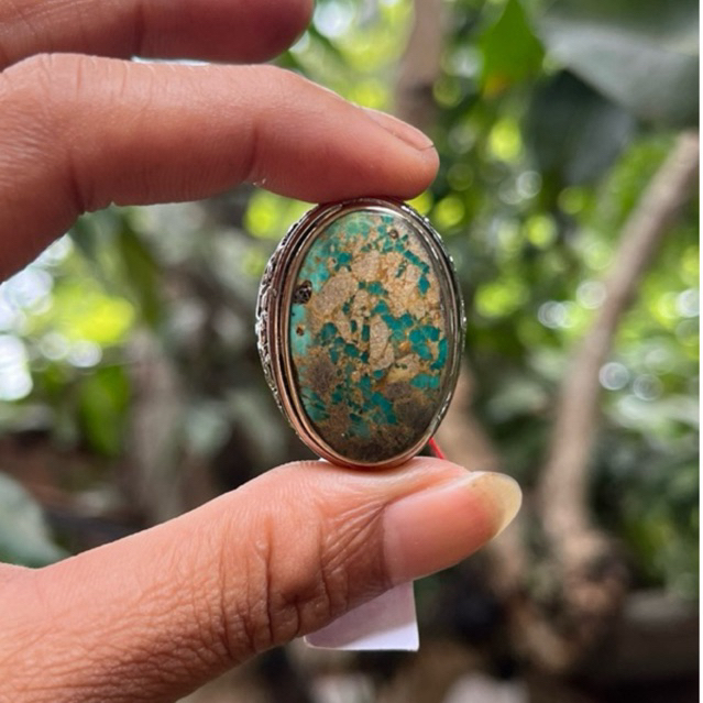 batu pirus persi hijau botol