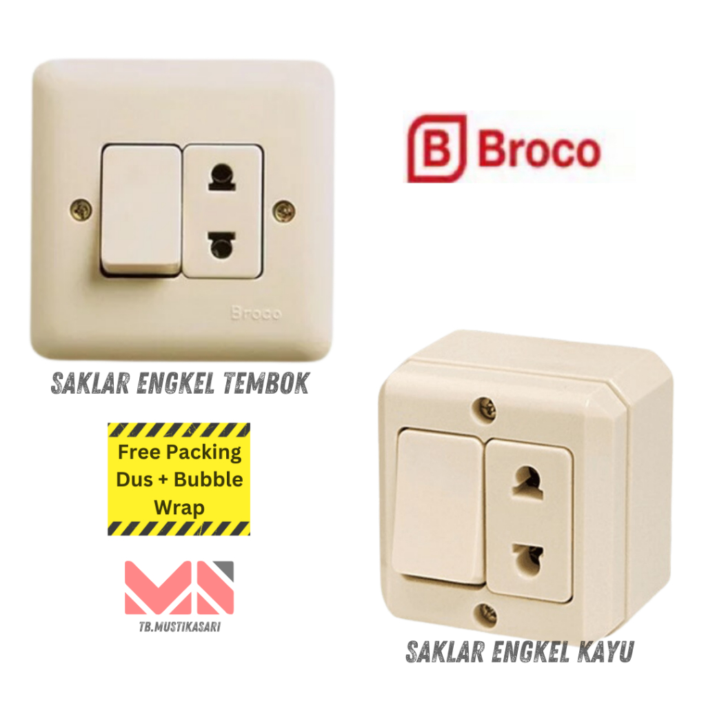 Saklar Engkel Stop Broco Untuk Tembok Dan Kayu