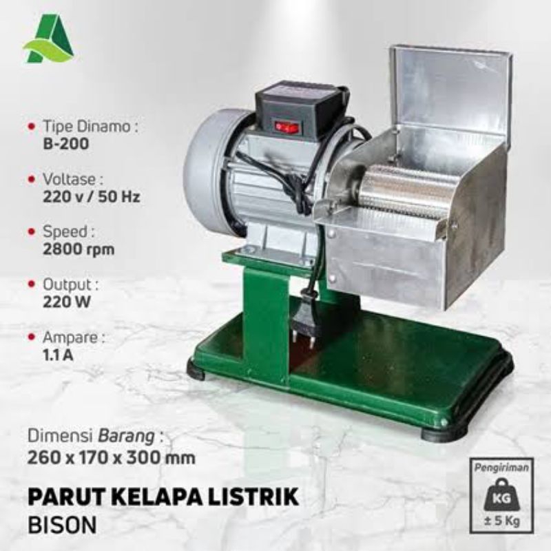 Parut Kelapa Listrik Bison