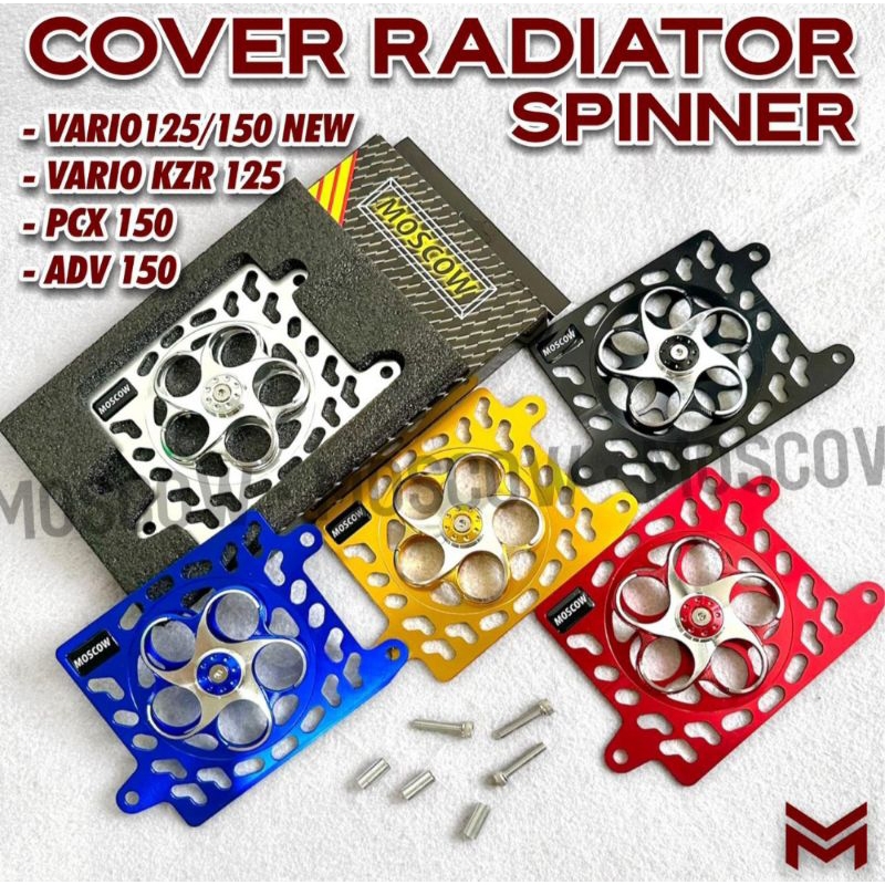 COVER RADIATOR + KIPAS ( SPINNER ) untuk MOTOR UNIVERSAL VARIO 125/150 HONDA VARIO 125 FI NEW HONDA 