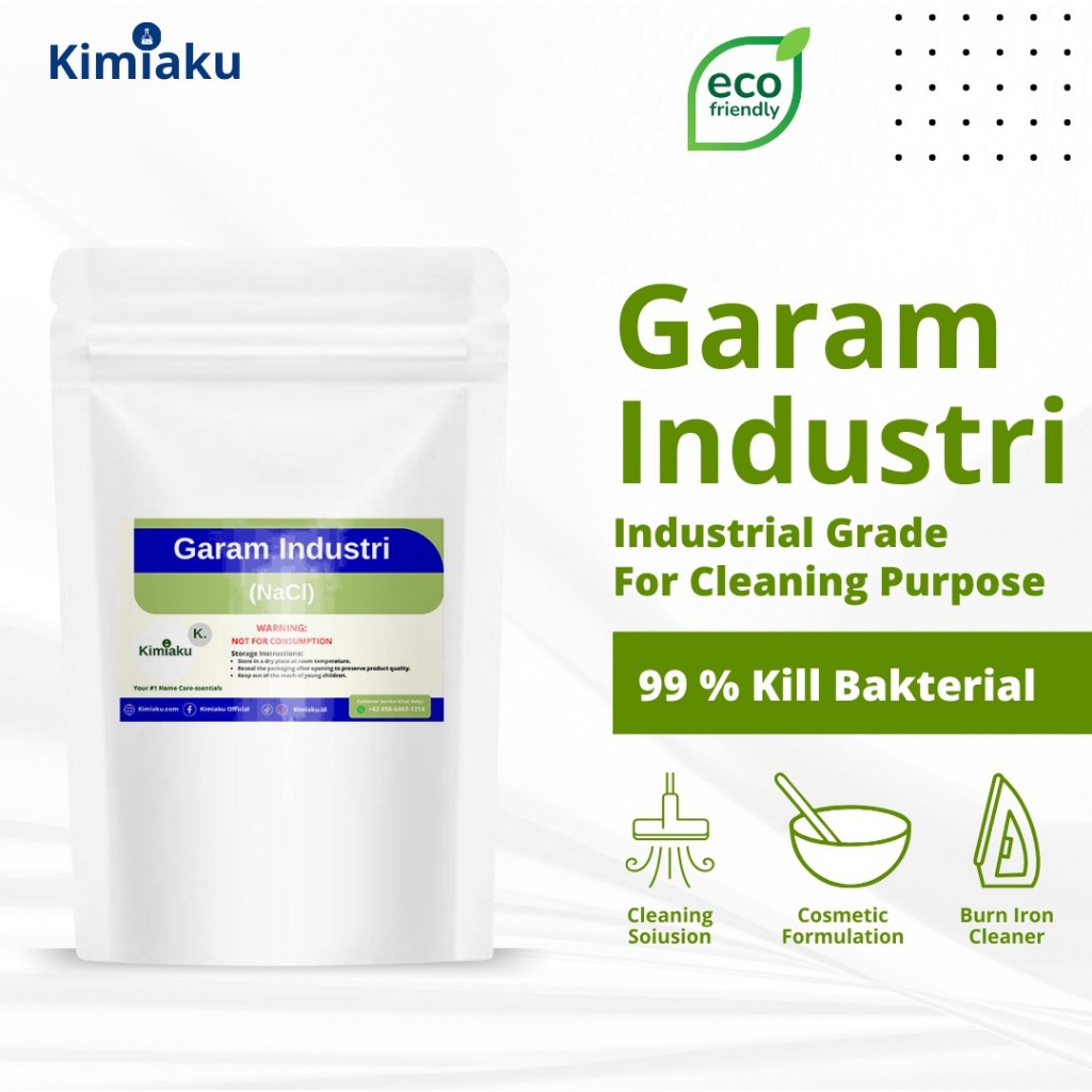 

KIMIAKU GARAM NACL INDUSTRI - Garam Pembersih Multifungsi Garam Nacl Non Yodium Garam Gosok 500gr by kimiaku