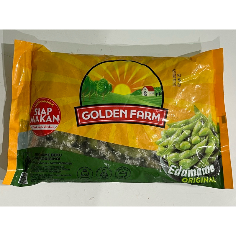 

FROZEN FOOD GOLDEN FARM EDAMAME 500gr. Siap saji dan 100% HALAL