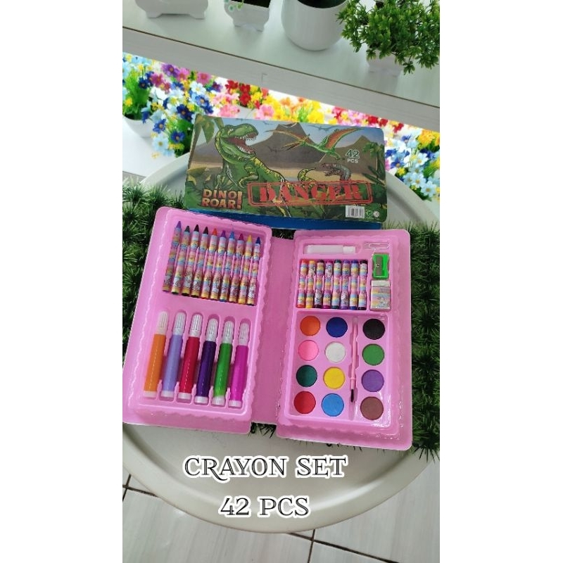 

Crayon Set Isi 42 pcs | Alat mewarnai