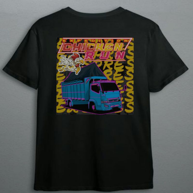 KAOS CHICKEN RUN BAJU EXPESIDI CHICKEN RUN BAHAN BERKUALITAS