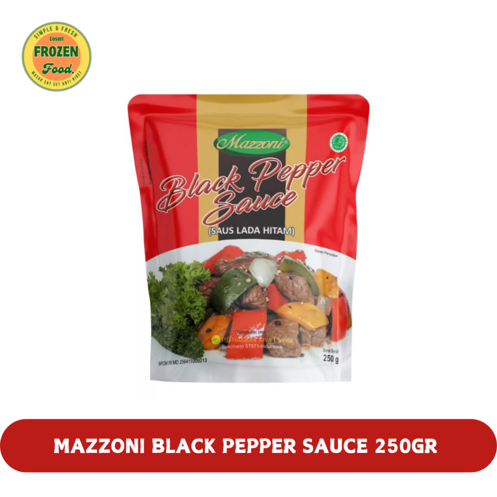 

(LFF) MAZZONI SAUS LADA HITAM / BLACK PEPPER 250GR