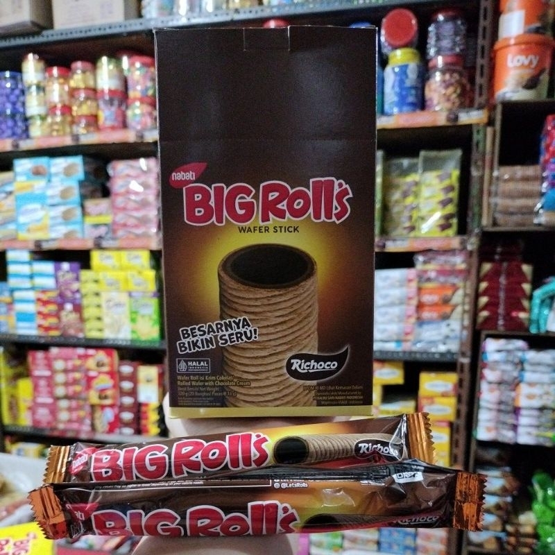 

Nabati Big Rolls Wafer Stick 1 box isi 20 pcs