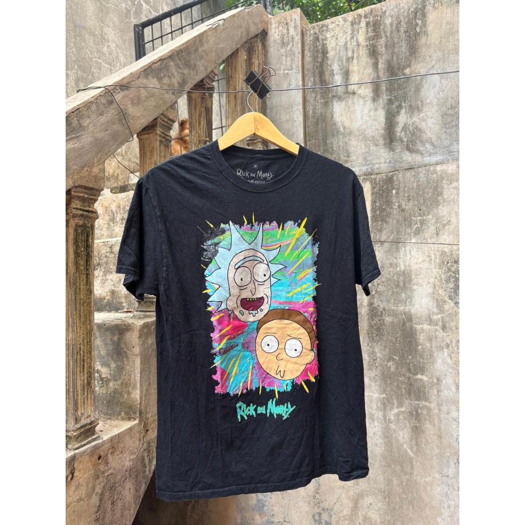 Official Rick and Morty Black Jungle Warp Cartoon Network Shirt