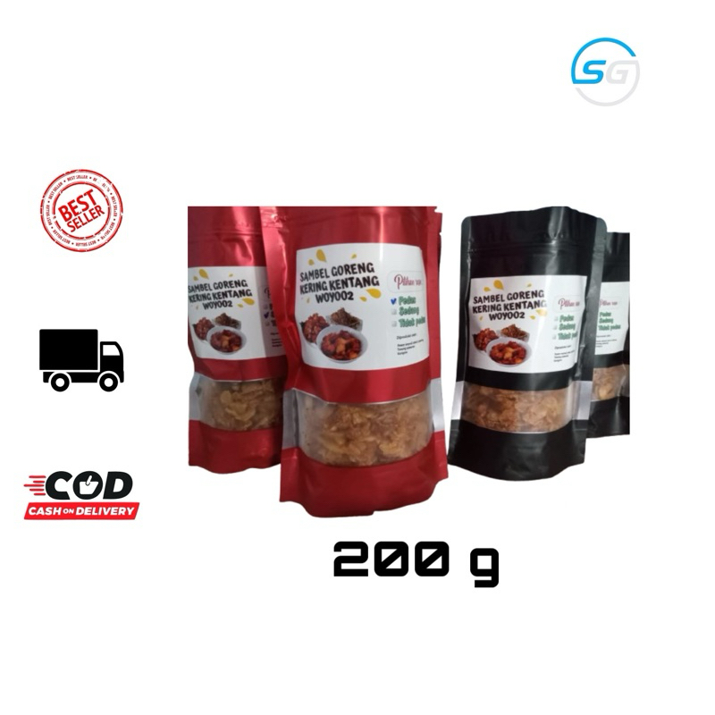 

Cemilan Keripik Kentang Pedas Manis 200 Gram Tebal dan Gurih