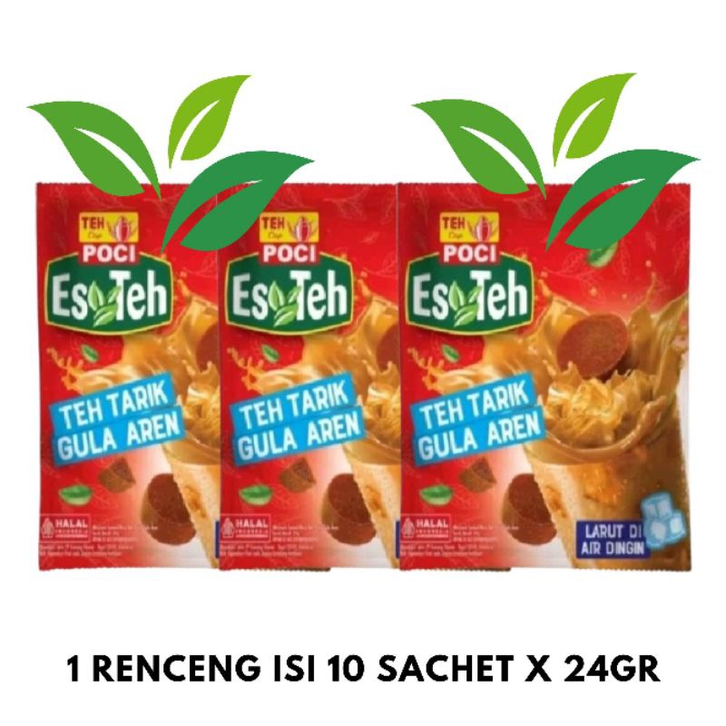 

Es Teh Poci / Teh Tarik Gula Aren 1 Renceng Isi 10 x 24gr