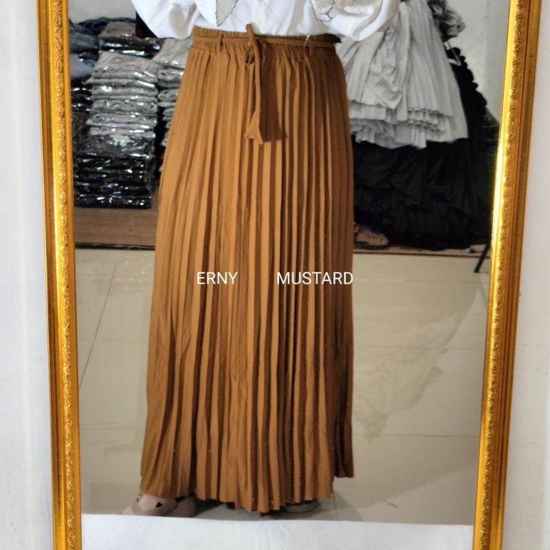Rok Plisket Hitam Premium Androk Plisket Premium  Rok Plisket Tali Premium Plisket Premium  Rok Plis